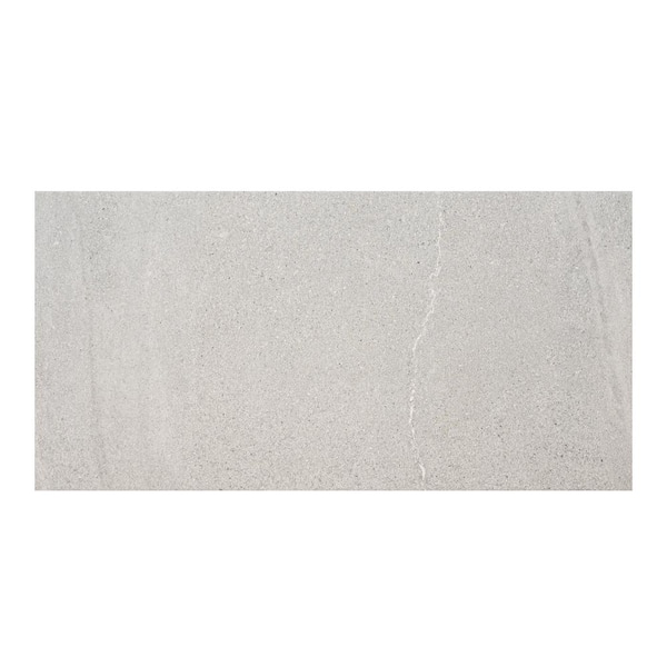 Bellevue Grey 12 in. x 24 in. Matte Porcelain Limestone Look Floor and Wall Tile (672 sq. ft./Pallet)