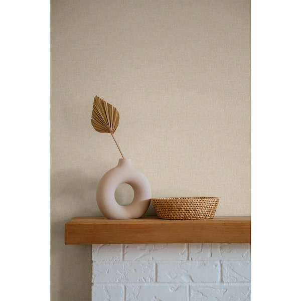 60.75 sq. ft. Clay Normandy Embossed Vinyl Unpasted Wallpaper Roll