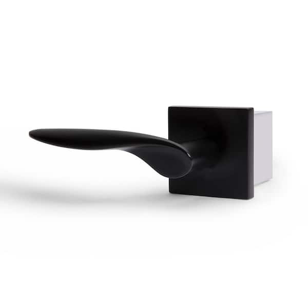 Lafayette Matte Black Passage Hall/Closet Modern Door Handle (Left Hand)