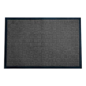Indoor Outdoor Doormat Black 48 in. x 72 in. Checker Floor Mat