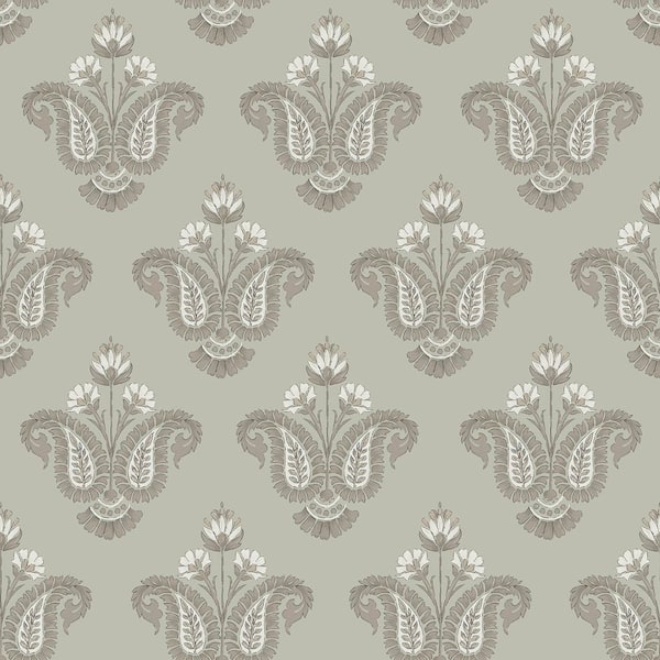 Fazia Moss Green Peel and Stick Wallpaper Sample