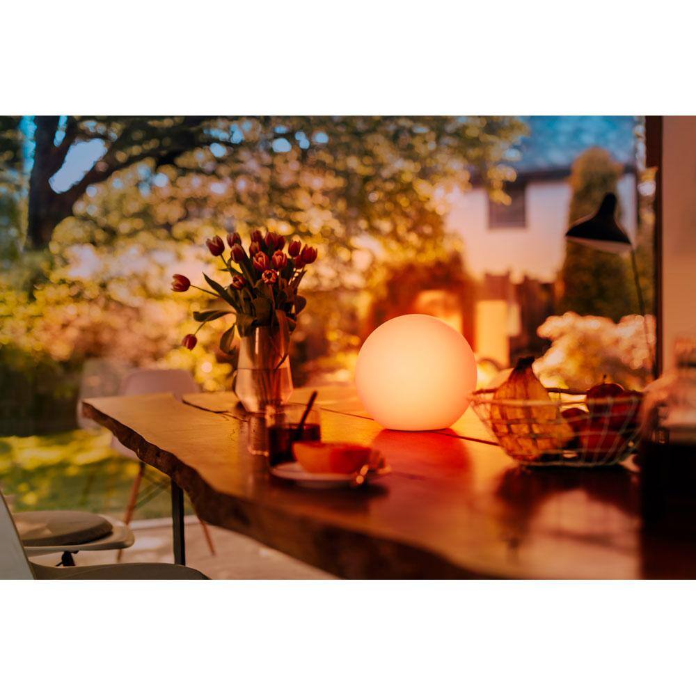 White Portable Smart LED Lamp with Adjustable Brightness