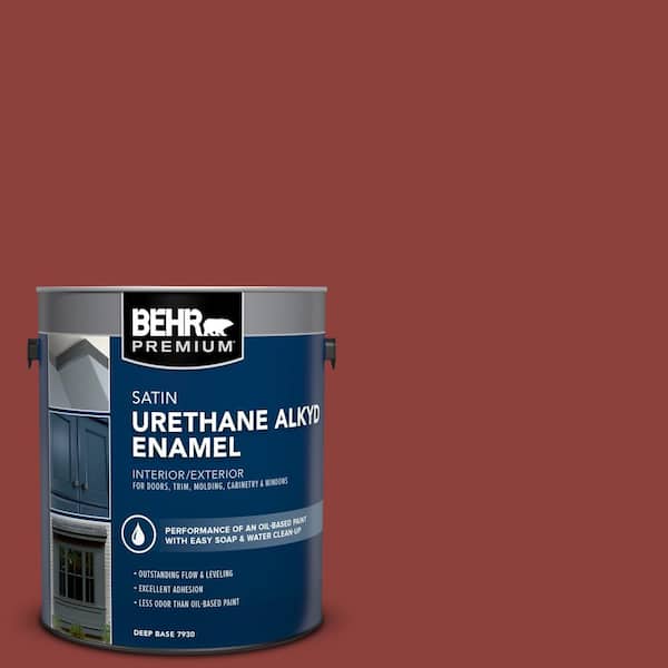 BEHR PREMIUM 1 gal. #PPU2-03 Allure Urethane Alkyd Satin Enamel Interior/Exterior Paint