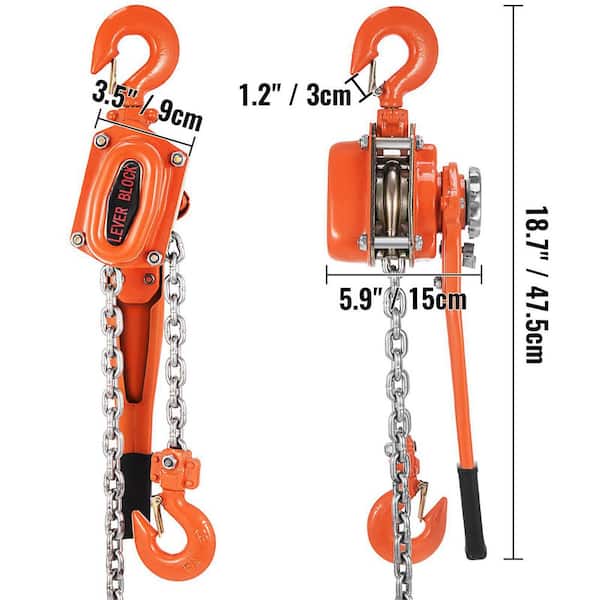 Bottom Hook Assembly for 1.5 Ton Duralift Lever Hoist DLH-1.5Ton B