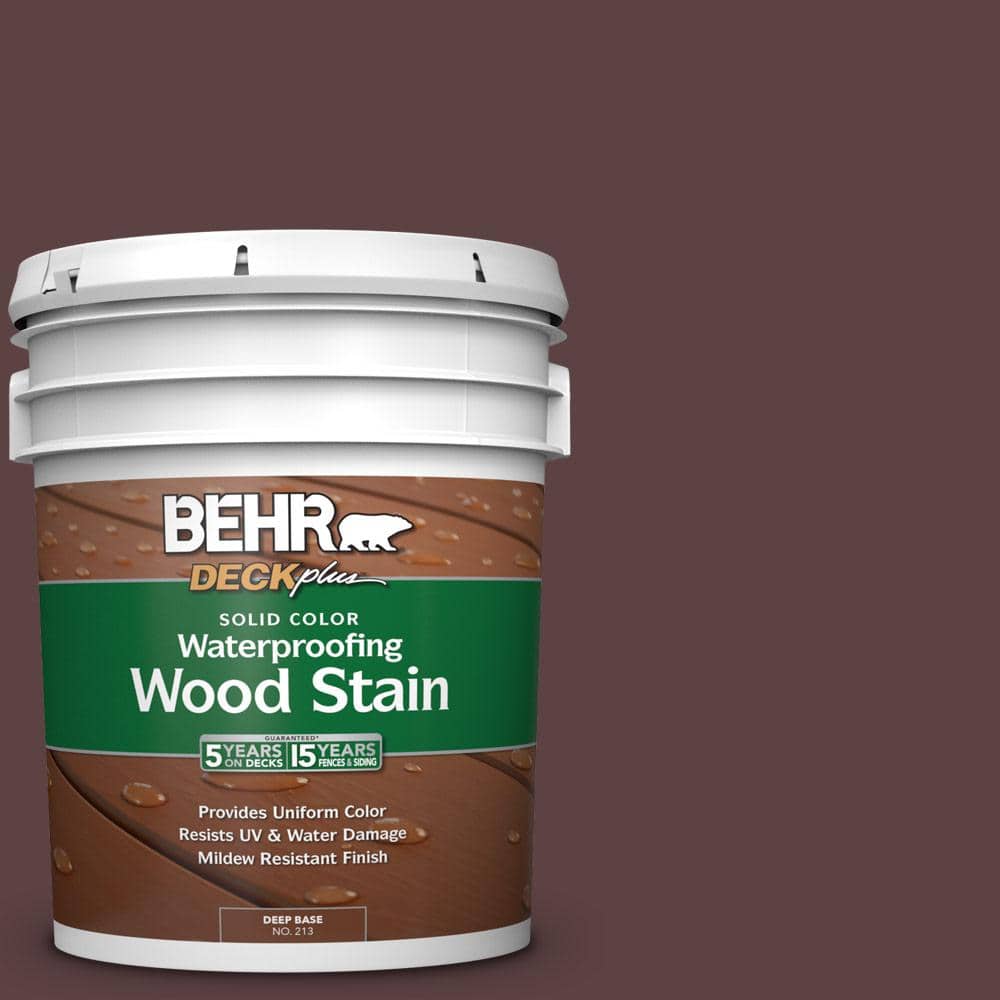 5 gal. #SC-106 Bordeaux Solid Color Waterproofing Exterior Wood Stain