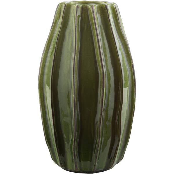 Artistic Weavers Losarala 14.76 in. Green Ceramic Decorative Vase