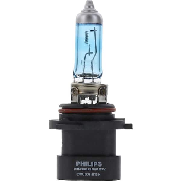 Philips CrystalVision Platinum 9006XS White Headlight/Fog Light (2-Pack)  9006XSCVPS2 - The Home Depot