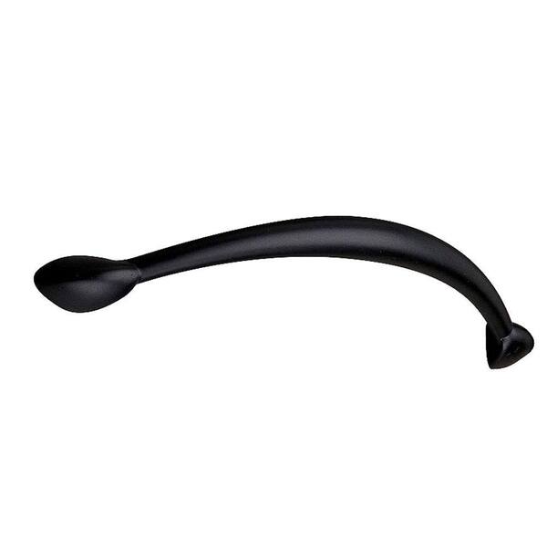 Richelieu Hardware Contemporary and Modern 5 in. Matte Black Center-to-Center Pull