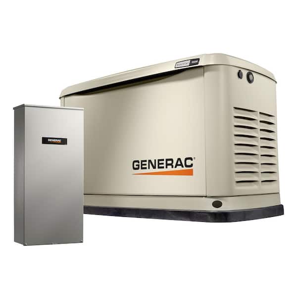 Generac Guardian 18,000-Watt (LP)/17,000-Watt (NG) Air-Cooled Whole House Generator with Wi-Fi and 200-Amp Transfer Switch