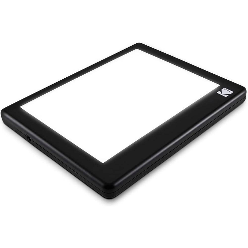 LED Light Box 8 in. x 6 in. Battery and USB Powered Light Pad for Negatives