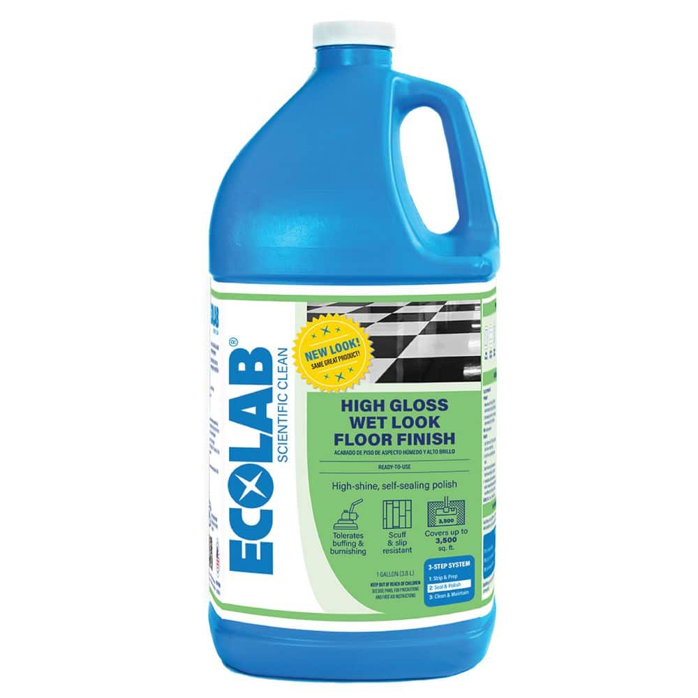 1 Gal. High Gloss Wet Look Floor Finish Protects and Restores Floor Shine, Use on Vinyl, Tile, Linoleum and Rubber price history on PriceWatchPro