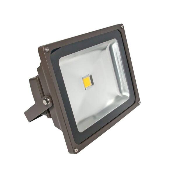 Irradiant 1-Head Bronze LED Soft White Outdoor Wall-Mount Flood Light