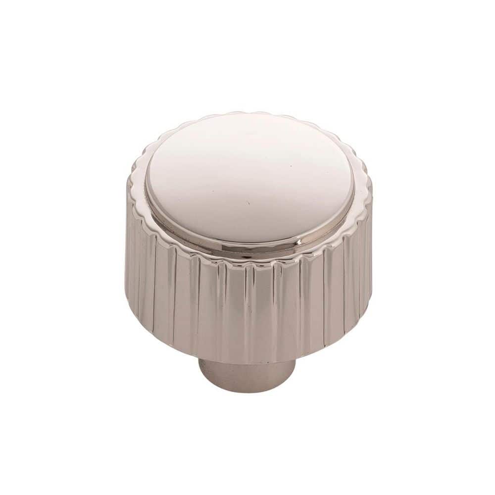 Sinclaire Collection Knob 1-1/4 in. Diameter Cabinet Knob Polished Nickel Round Cabinet Knob price history on PriceWatchPro