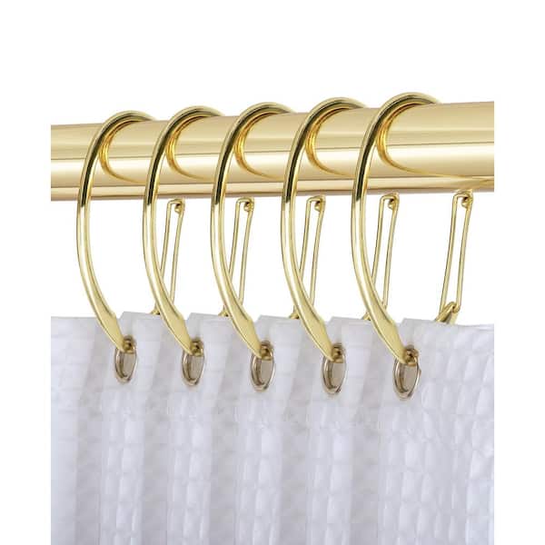 12-Pack Shower Curtain Hooks Rings - Brushed Nickel, Stainless Steel, 3  Finishes, 12 - City Market
