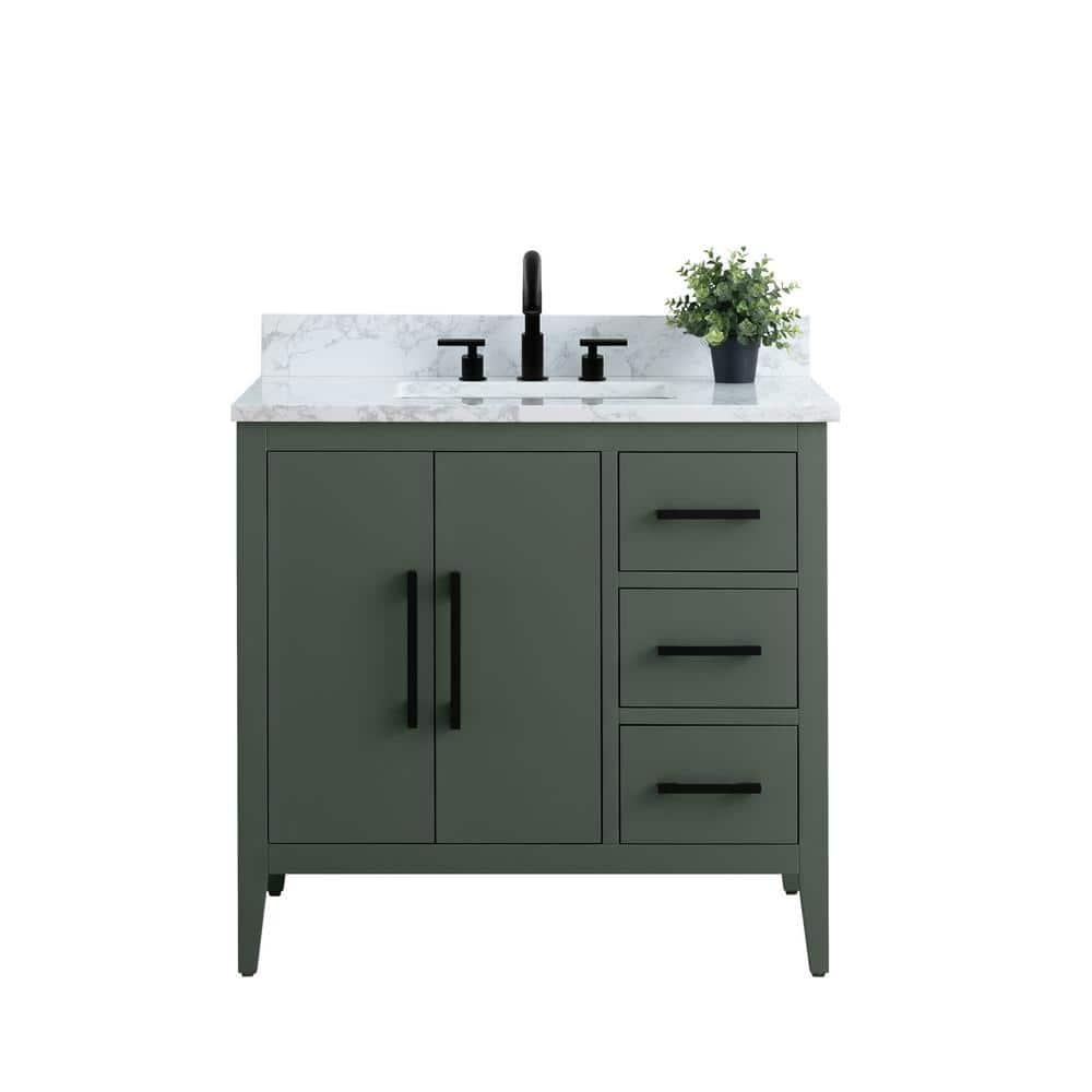 Vanity Art 36 in. W x 22 in. D x 34 in. H Single Sink Bathroom Vanity