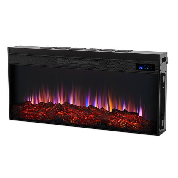 Real Flame Alcott Landscape 75 in. Freestanding Electric Fireplace in White  4130E-W - The Home Depot