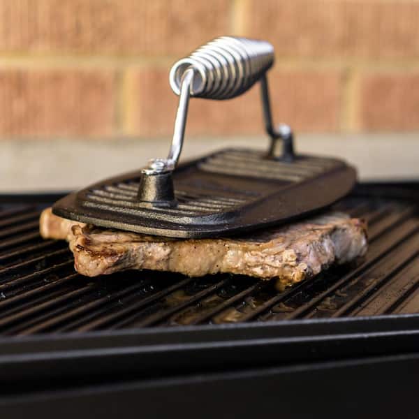 Lodge Pre-Seasoned Cast Iron Grill Press with Cool-Grip Spiral Handle  Unboxing 