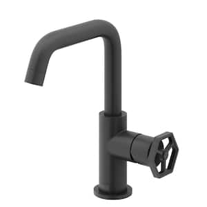 Ruxton Single Handle Single Hole Bathroom Faucet in Matte Black