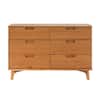 Walker Edison Sloane Mid-Century 6-Drawer Wood Dresser