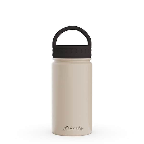The Hydro Flask Thermos Cup Small Mouth Handle Cover Double Stainless Steel  American Sports Bottle (white)