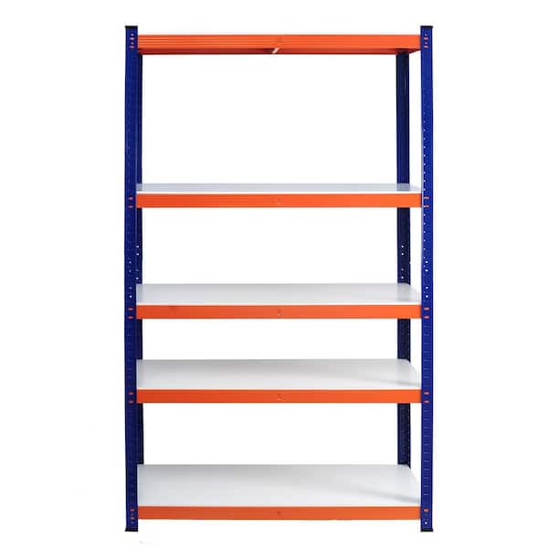 White 5-Tier Heavy Duty Metal Adjustable Garage Storage Shelving Unit (35.4 in. W x 70.8 in. H x 15.7 in. D)