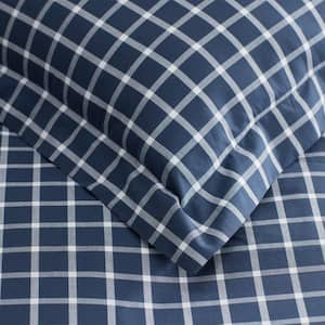 Company Cotton Windowpane Yard-Dyed Cotton Percale Sham