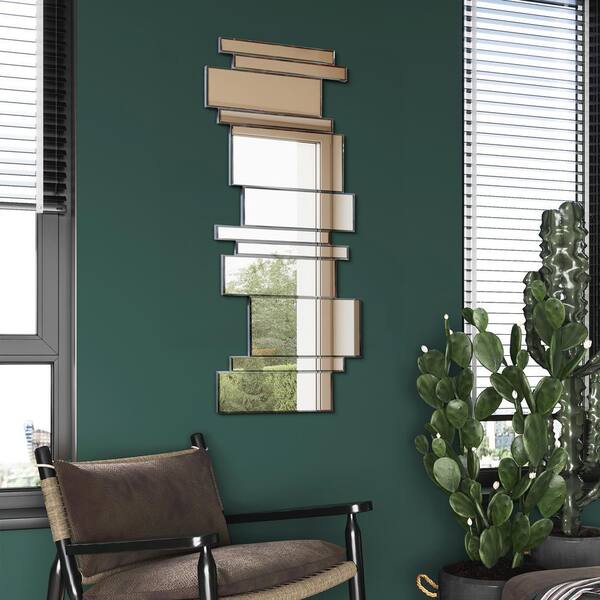 Empire Art Direct 24 in. W. x 48 in. H Rectangular Silver