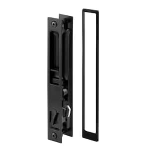 Diecast Black Finish, Flush Sliding Patio Door Handle, Croft