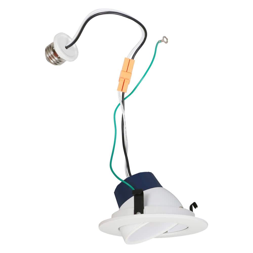 4 in. 8-Watt RT4 Gimbal LED White Downlight Kit CCT Select price history on PriceWatchPro