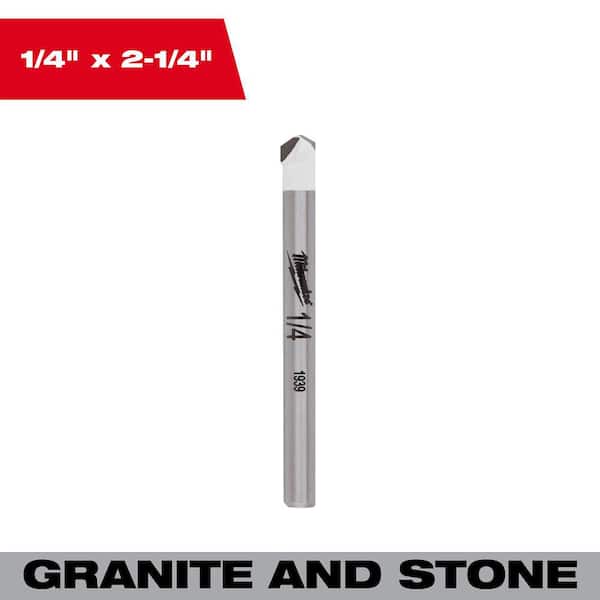 1/8 in. Carbide Tipped Drill Bit for Drilling Natural Stone, Granite, Slate, Ceramic and Glass Tiles