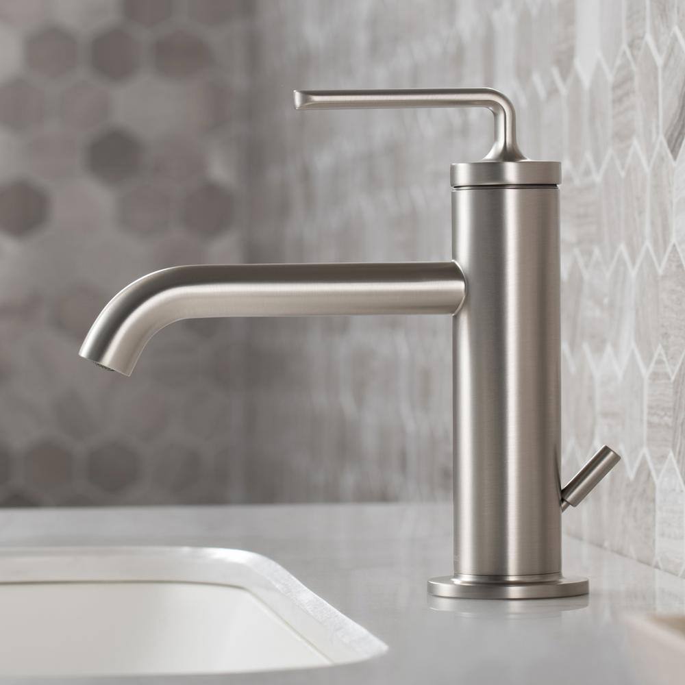 Ramus 7.38'' High Modern Spot Free Stainless Steel Bathroom Faucet
