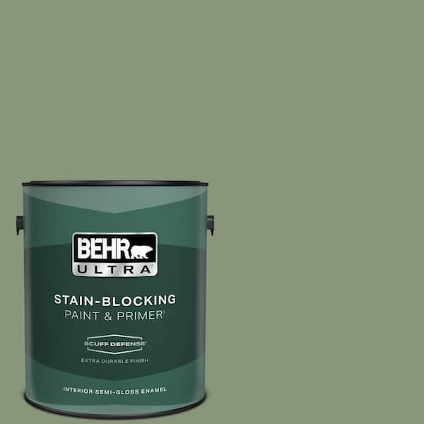 BEHR ULTRA 1 gal. #S390-5 Laurel Tree Extra Durable Semi-Gloss Enamel Interior Paint & Primer