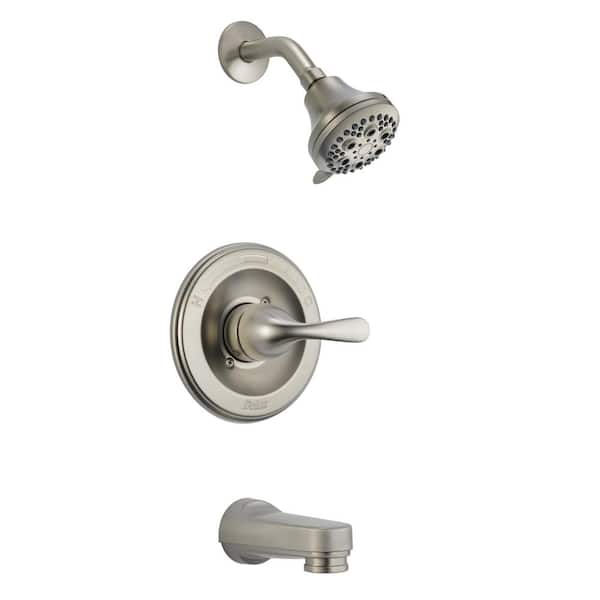 Delta Classic 1-Handle Wall Mount Tub and Shower Faucet Trim Kit in Stainless (Valve Not Included)