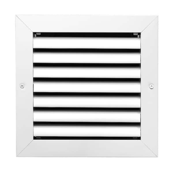 ACLAMINAIRE 6 in. x 6 in. Aluminum Return Air Grille in White