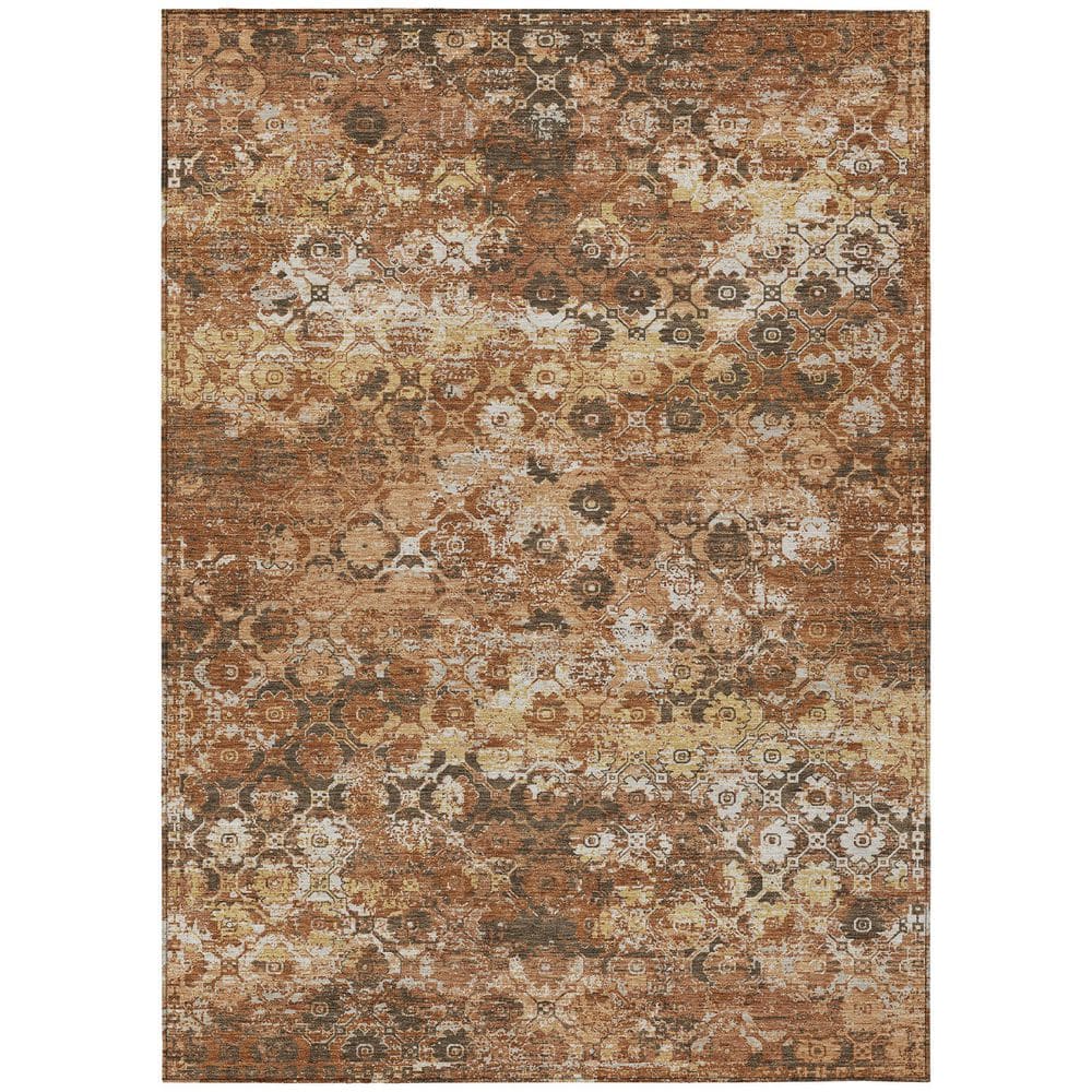 Chantille Machine Washable Indoor/Outdoor Abstract ACN2786 Paprika 9 ft. x 12 ft. Area Rug price history on PriceWatchPro
