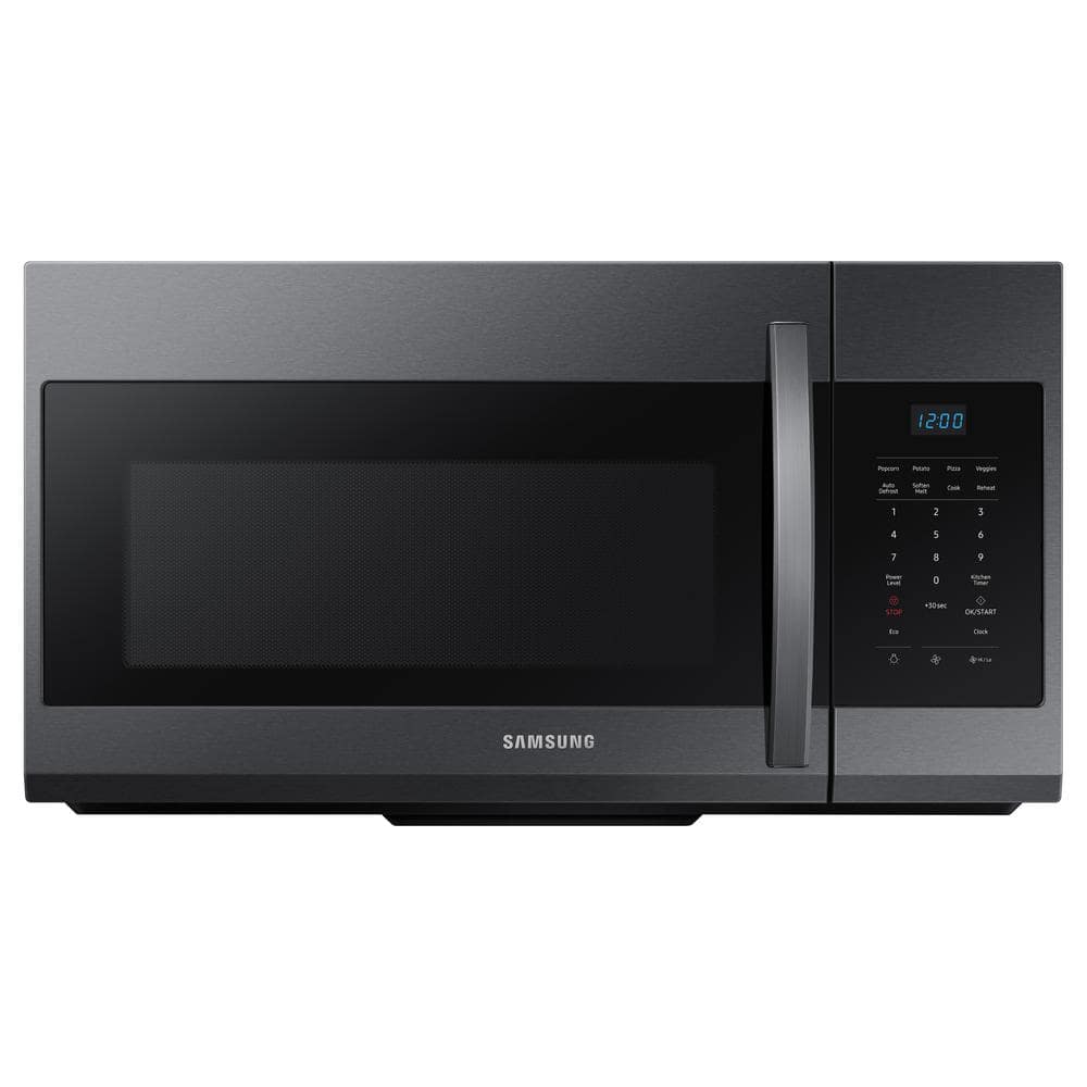 Samsung 30 in. W 1.7 cu. ft. Over the Range Microwave in Fingerprint Resistant Black Stainless Steel