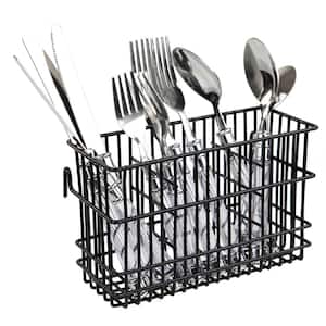 Wire Cutlery Holder in Black