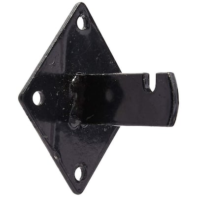 Wall Brackets for Gridwall or Grid Panels - Black Color (Box of 8-Pieces)