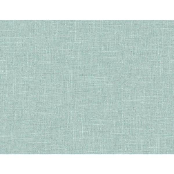 Seabrook Designs 60.75 sq. ft. Victorian Teal Myrna Linen Embossed Vinyl Unpasted Wallpaper Roll