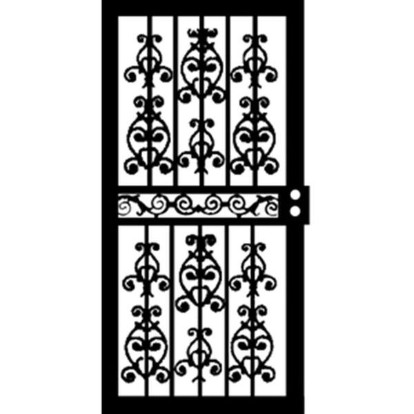 Grisham 32 in. x 80 in. 415 Series Black Idaho Security Door