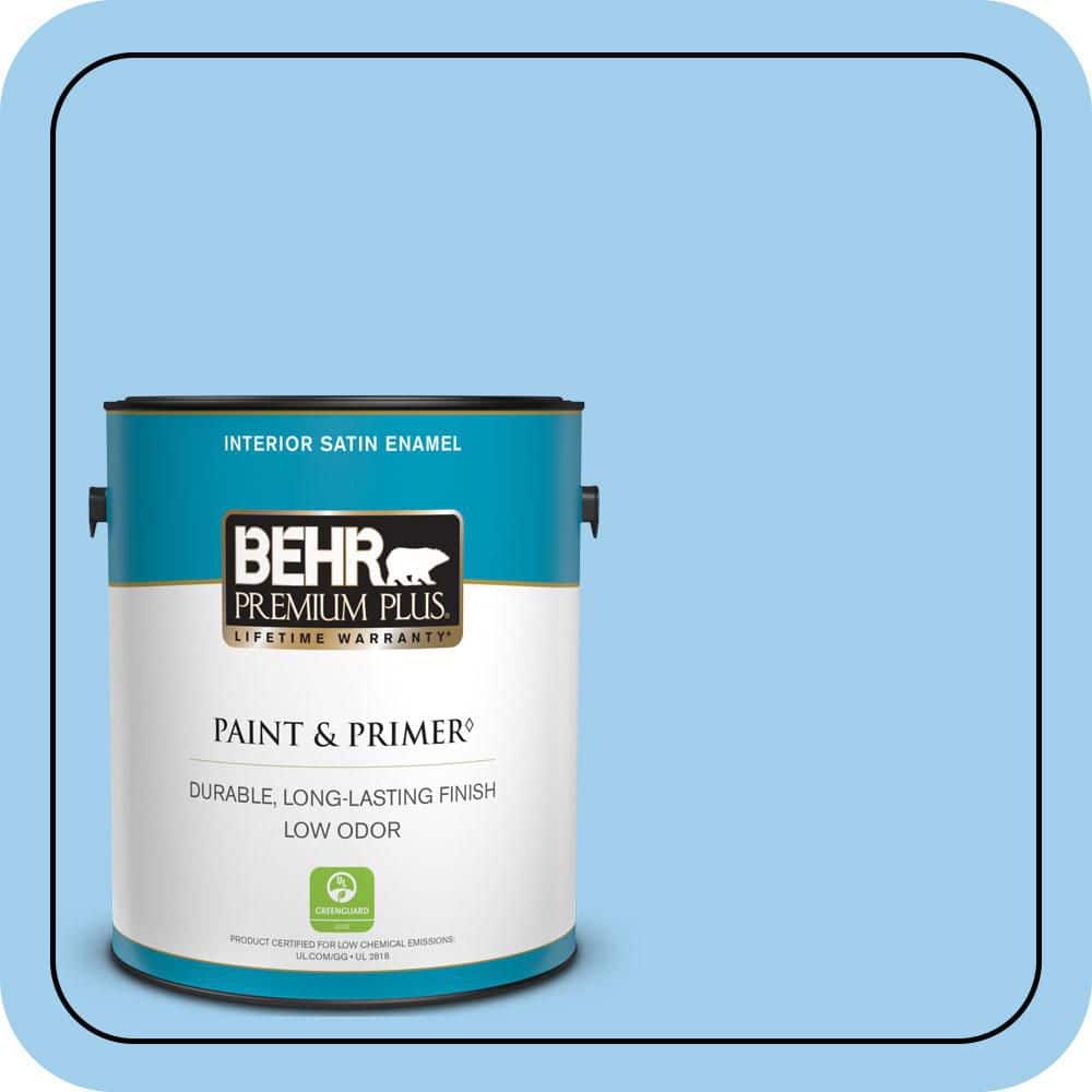 1 gal. #P510-2 Mediterranean Charm Satin Enamel Low Odor Interior Paint & Primer price history on PriceWatchPro