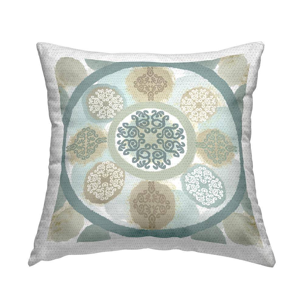 Ornate Boho Mandala Shapes Multi-Color Square Outdoor Throw Pillow price history on PriceWatchPro