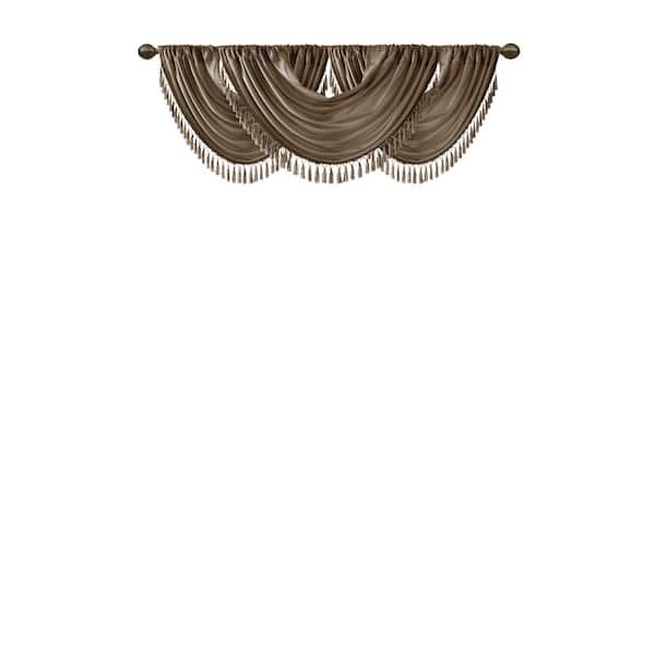 Madison Park Juline 46 in. L x 38 in. W in Bronze Polyester Light Filtering Valance