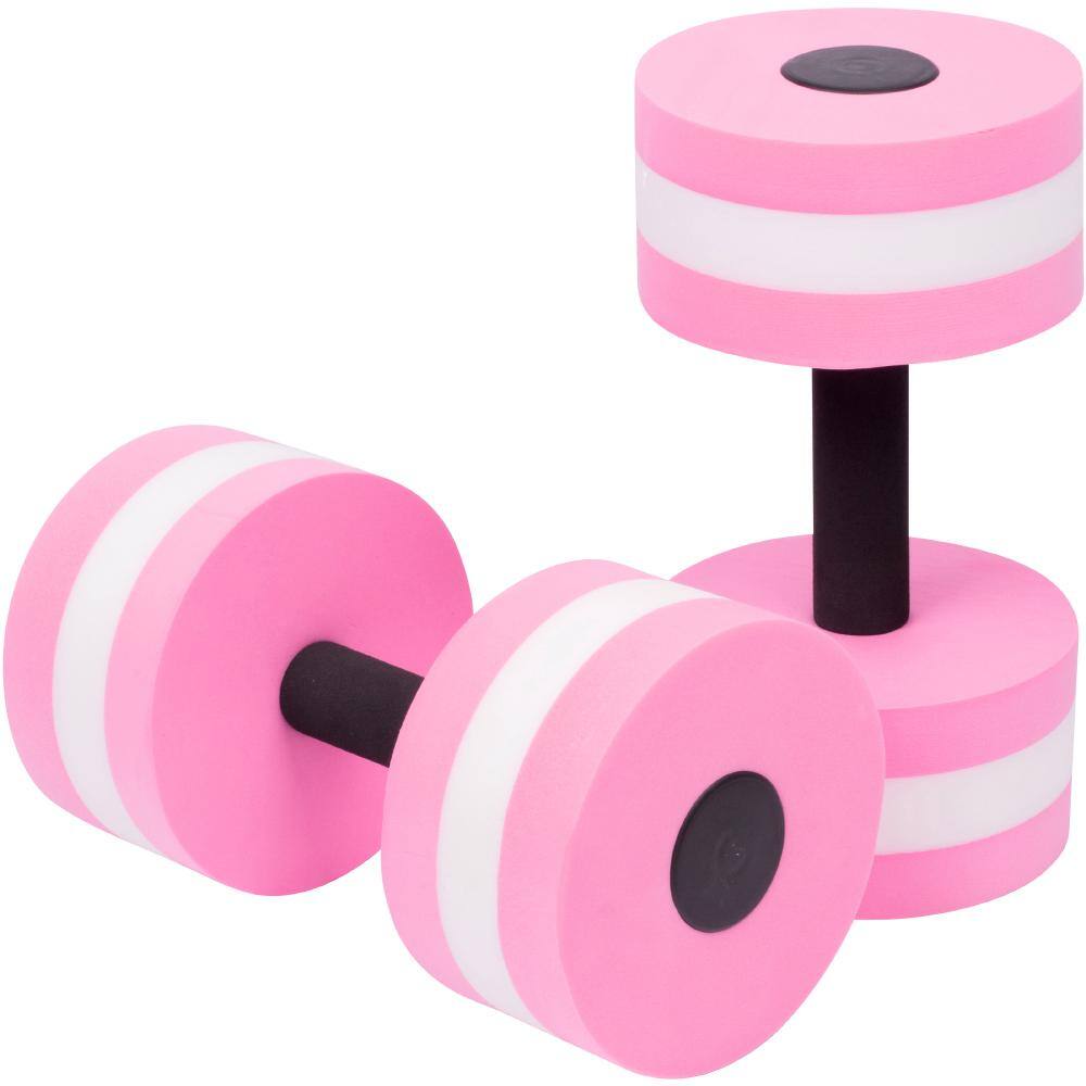 Trademark Innovations Dark Pink LightWeight Aquatic Exercise Dumbbells