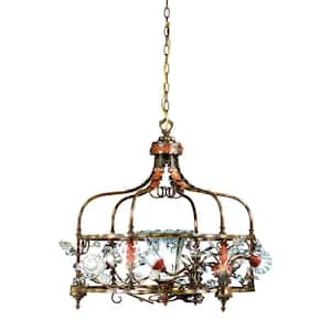 Calista Collection 7-Light Russett Hanging Chandelier