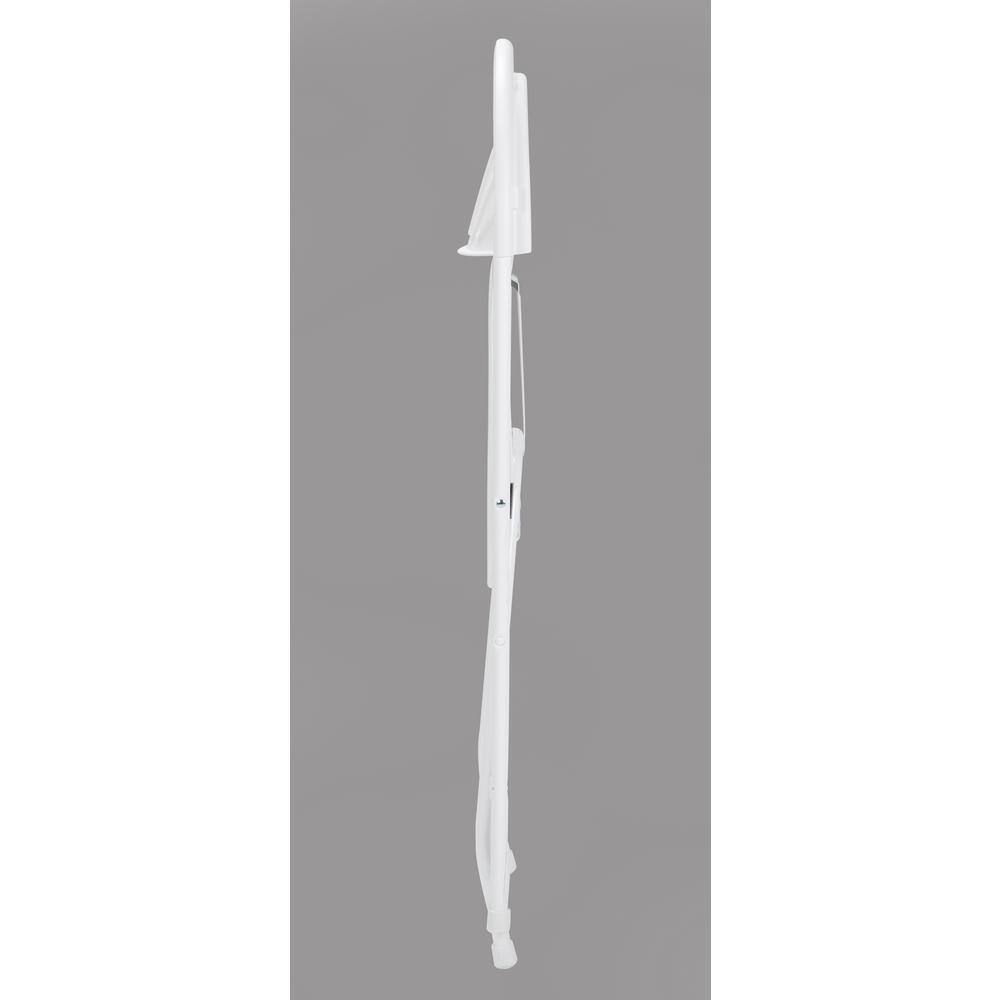 White Fan Back Indoor/Outdoor Folding Chair