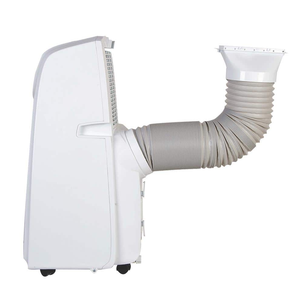 AireMax 8,000 BTU White Portable Air Conditioner with Heater and Remote