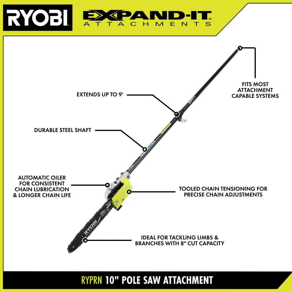 RYOBI EXPAND-IT 10" Pole Saw Attachment RYPRN