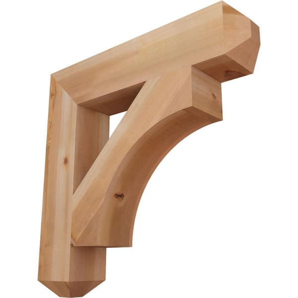 Ekena Millwork 5.5 in. x 30 in. x 30 in. Western Red Cedar Westlake Craftsman Smooth Bracket