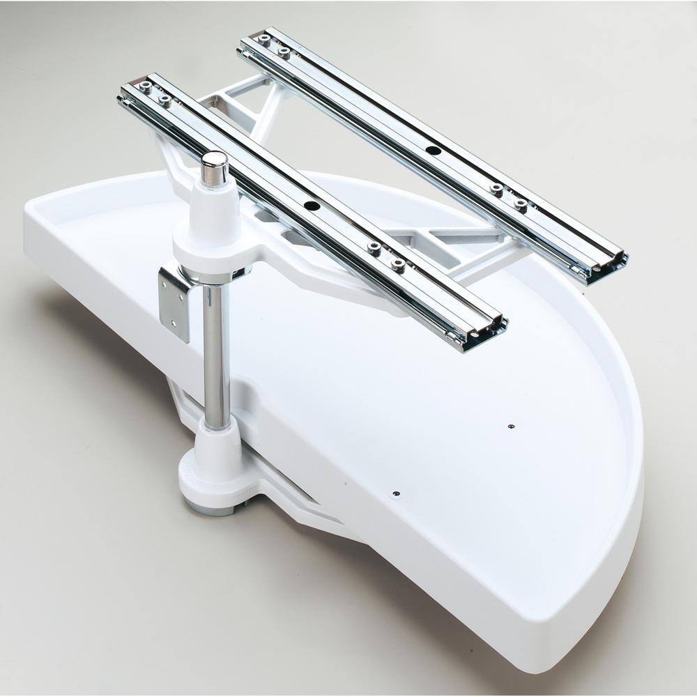 Buy 15.875 in. H x 12 in. W x 31 in. D White Polymer 2Shelf Half Moon